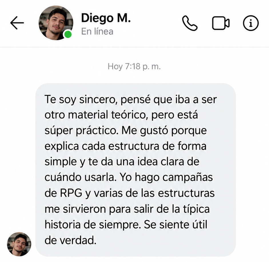 Testimonio de Diego M. sobre el manual